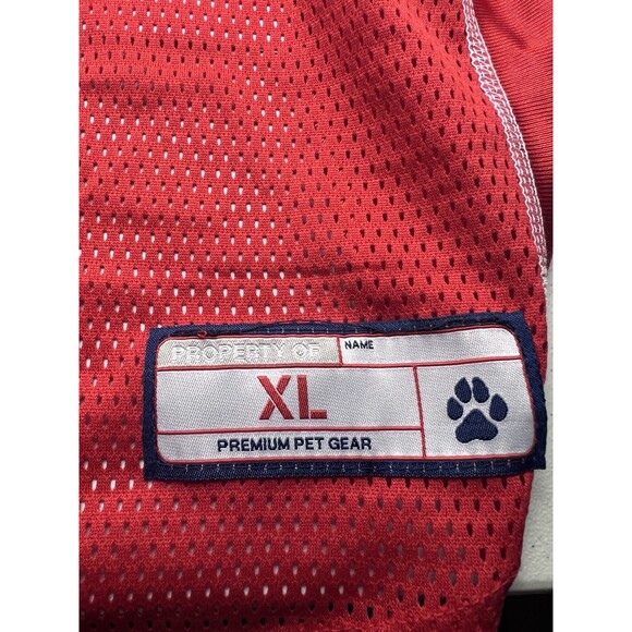 KANSAS CITY CHIEFS RED LITTLE EARTH PET FOOTBALL JERSEY L/XL DOG CAT NFL NEW - Picture 3 of 9